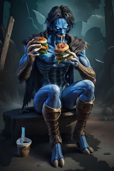 20102018084515-3473886642-photo illustration of raziel ( eating a burger _1.2) , ,  dark fantasy style,  ,high res, (detailed image_1), insane details, so.png